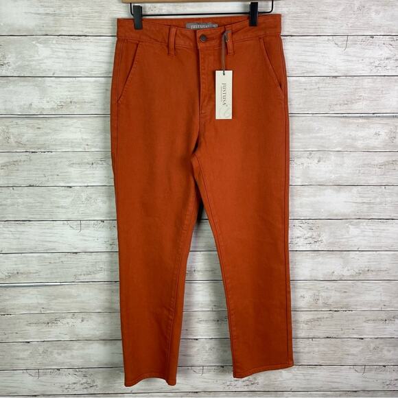 Just USA High Rise Slim Straight Jeans Size 27 - Picture 1 of 6